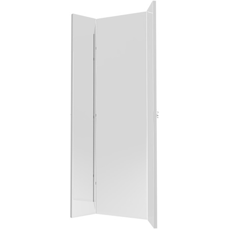 Rev-A-Shelf Sidelines - Classic Closet 14-26" X 47-1/4" Triple Folding 3 Way Pullout Swivel Full Length Closet Mirror with Soft Close Silver