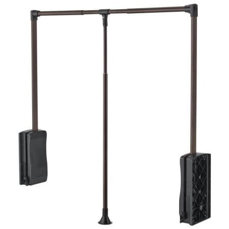 Rev-A-Shelf Classic Closet 26"-35"W Adjustable Pull Down Wardrobe Lift Clothes Closet Bar Rod for Custom Closet Systems Oil Rubbed Bronze