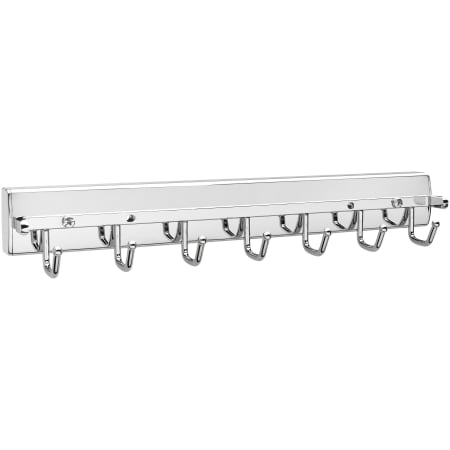 Rev-A-Shelf Classic 13-11/16" Premier Pull Out Swivel Belt Rack with 7 Hooks for Custom Closet Systems Chrome