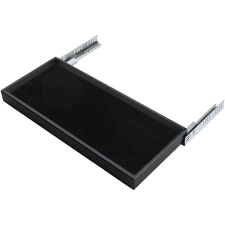 Rev-A-Shelf Classic Closet 30"W Velvet Lined Jewelry Organizer Slide Out Drawer System with Soft Close Slides Black