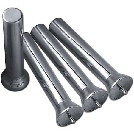 Rev-A-Shelf Wood Classics Pack of (4) of Stainless-Steel Pegs for Wood Peg Boards Polished Chrome