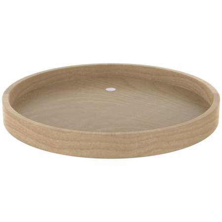 Rev-A-Shelf Lazy Daisy Banded Wood Single 1 Shelf 20" Full Circle Bottom Mount Lazy Susan with Swivel Bearing for Corner Wall Cabinets - No Post Maple
