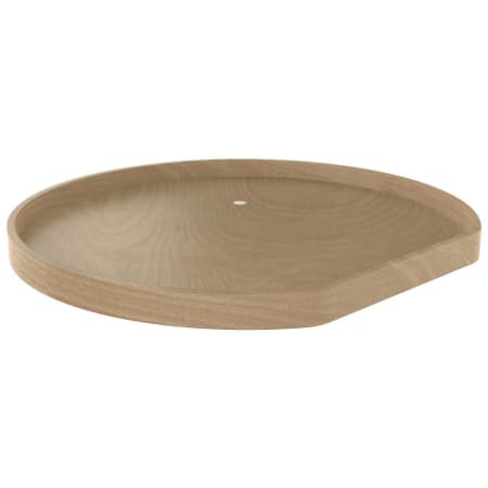 Rev-A-Shelf Lazy Daisy 32" Banded Wood D Shaped Flat Side Lazy Susan Shelf for Corner Base Cabinets - Shelf Only - 100 Lb Capacity Maple