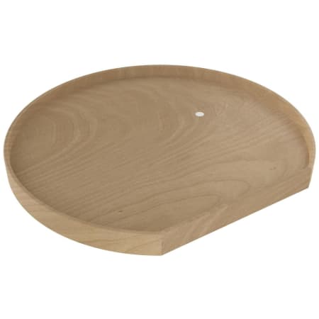 Rev-A-Shelf Lazy Daisy 32" 1 Shelf Natural Wood D Shaped Flat Side Lazy Susan Shelf for Corner Base Cabinets - Shelf Only Maple