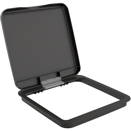 Rev-A-Shelf Classic Polymer Bi-Directional Lid for 27 Qt Waste Containers Glossy Orion Gray
