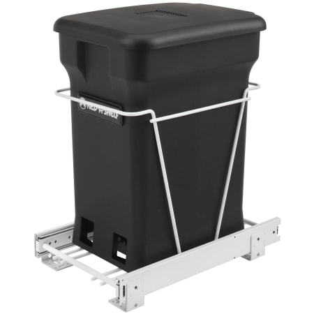 Rev-A-Shelf Classic 12"W Steel Pull Out Bottom Mount Odor Reducing Compost Bin System Black