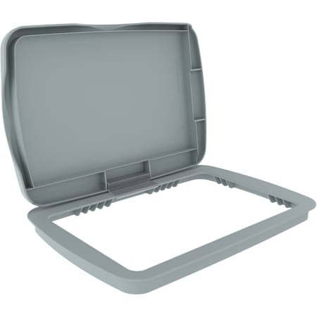 Rev-A-Shelf Classic Polymer Bi-Directional Lid for 32 Qt Waste Containers Glossy Gray
