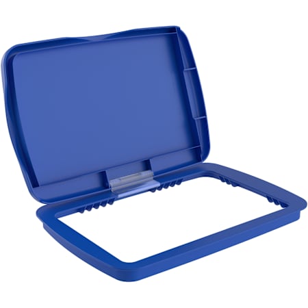 Rev-A-Shelf Classic Polymer Bi-Directional Lid for 32 Qt Waste Containers Glossy Blue