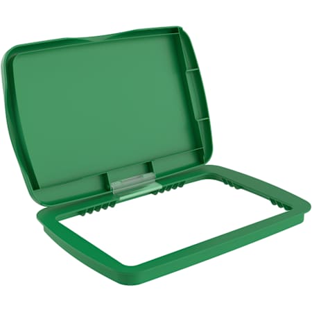 Rev-A-Shelf Classic Polymer Bi-Directional Lid for 32 Qt Waste Containers Glossy Green