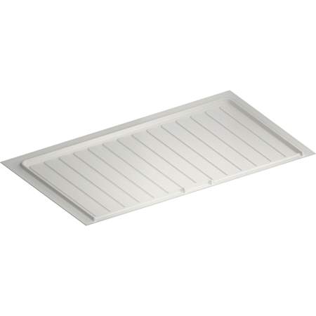 Rev-A-Shelf Classic 40-1/2" W Polymer Trim to Fit Under Sink Drip Tray for 39"-42" Sink Base Cabinets Clear Polyurethane White