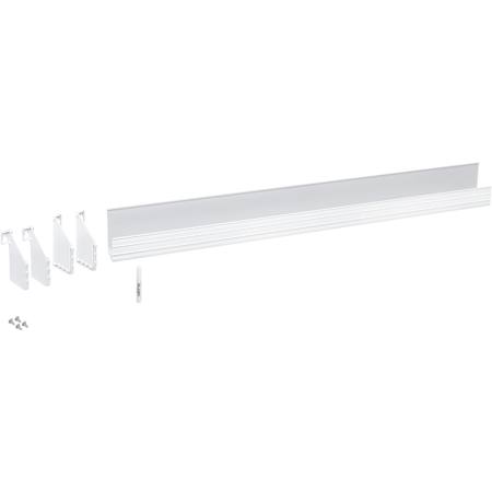 Rev-A-Shelf Classic 37-1/2" Extruded Polymer Trim-to-Fit Tip-Out Tray Kit Textured White