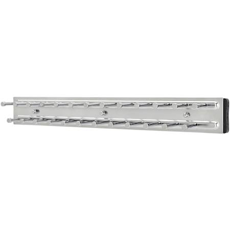Rev-A-Shelf Classic Closet 14"W Pull Out Sliding Tie Rack for up to 25 Ties for Custom Closet Systems Chrome