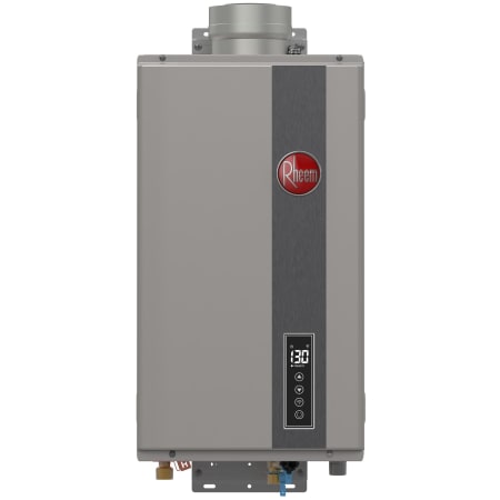 Rheem 9.5 GPM 199,900 BTU 120 Volt Residential Indoor Liquid Propane Tankless Water Heater with LeakGuard Leak Detection and Wi-Fi Stainless Steel