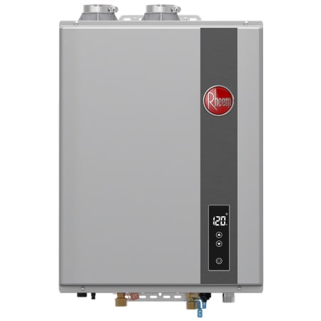 Rheem Rheem RTGH Series 8.4 GPM 157,000 BTU 120 Volt Residential Indoor Liquid Propane Tankless Water Heater Stainless Steel