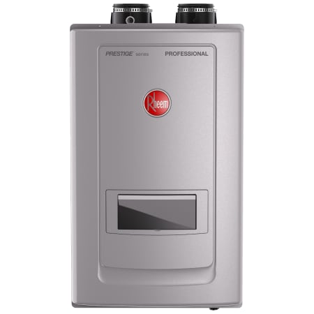 Rheem Prestige 11 GPM 199000 BTU 120 Volt Liquid Propane Whole House Tankless Water Heater with Built-In Recirculation Pump Stainless Steel