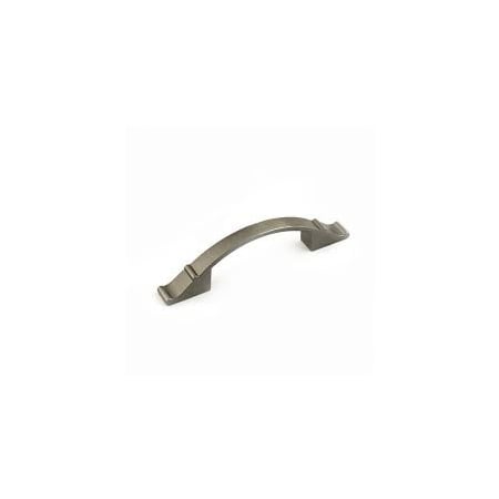 Richelieu Traditional Metal 3 Inch and 3-3/4 Inch Center to Center Handle Cabinet Pull Antique Nickel
