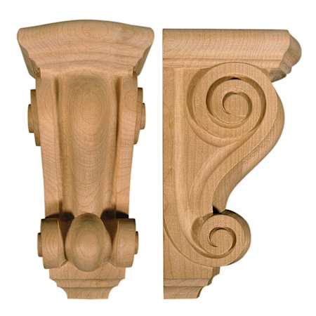 Richelieu 9-3/4" High x 4-3/4" Wide x 5-1/2" Deep Mission & Shaker Corbel Natural Maple