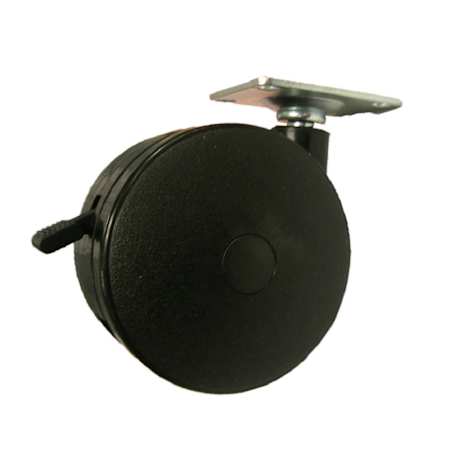 Richelieu 220lb Max Weight Swivel Caster with Brake Black