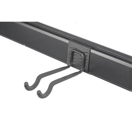 Richelieu 7-7/8 Inch Projection Double Tool Hook for use with 29617 Bracket Black