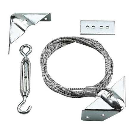 Richelieu 74-3/4 Inch Max Length Bracing Cable Anti Sag Kit Zinc