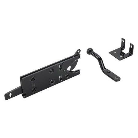 Richelieu 4-1/6 Inch Long Double Sided Automatic Gate Latch Black