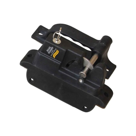 Richelieu 1-3/4 Inch Long Single Sided Locking Gate Latch Black