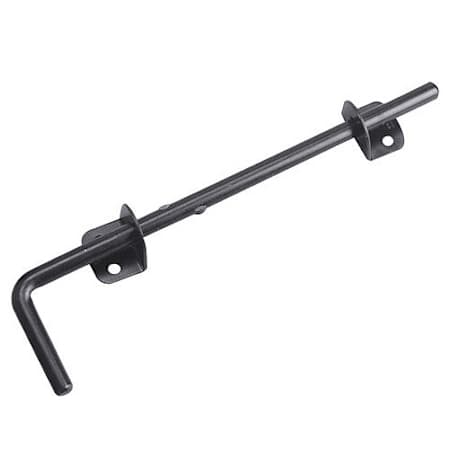 Richelieu 11-3/4 Inch Long Steel Cane Bolt Black