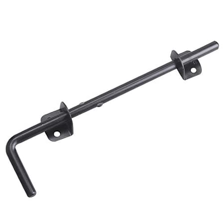 Richelieu 11-3/4 Inch Long Steel Cane Bolt NOT TO BE SOLD INDIVIDUALLY Black