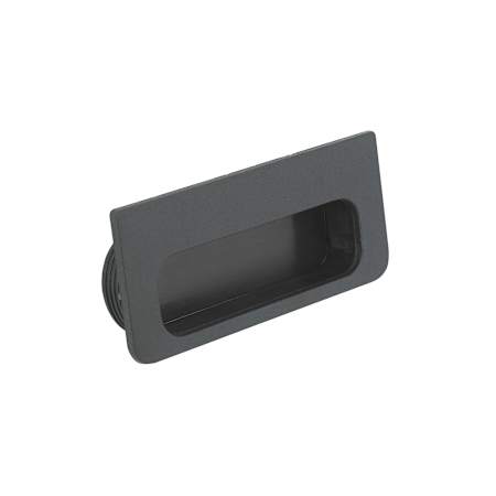 Richelieu 3-15/16 Inch Long Flush Cabinet Pull from the Expression Collection Matte Black