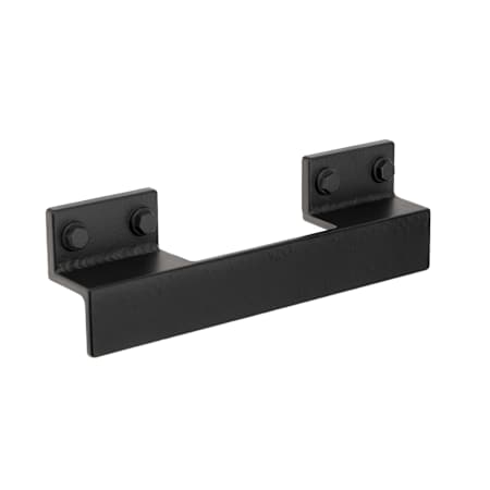 Richelieu 3-3/4 Inch Center to Center Finger Cabinet Pull Matte Black