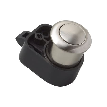 Richelieu Door Latch with Push Knob Brushed Nickel