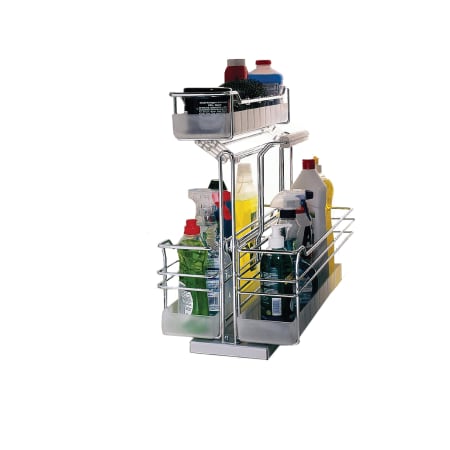 Richelieu PORTERO 10-3/4" Wide Under Sink Pull Out Organizer with 3 Baskets and Soft Close Slides Chrome