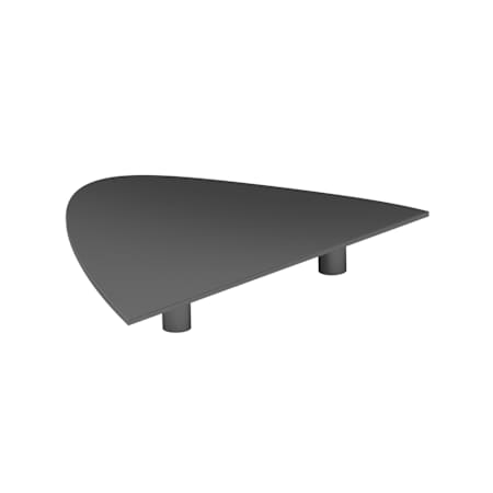 Richelieu 4-15/16 Inch Long Finger Cabinet Pull Matte Black