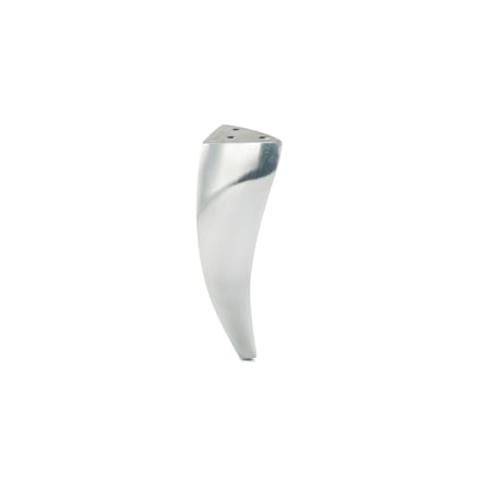 Richelieu 8 Inch Tall Aluminum Furniture Leg Polished Aluminum