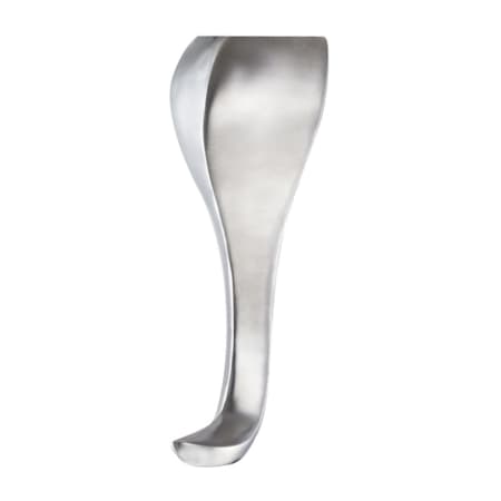 Richelieu 9-3/8" Tall Curved Furniture Leg Polished Aluminum