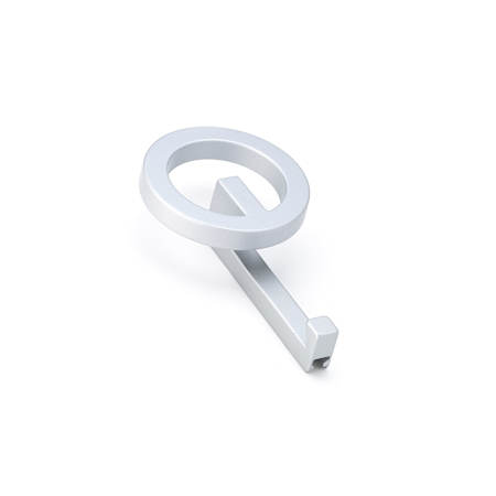 Richelieu 6-7/8 Inch Single Metal Coat Hook Matte Chrome