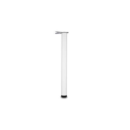 Richelieu 27-1/2 Inch Tall Metal Table Leg with 1-3/16 Inch Adjustable Height (Package of 4) White