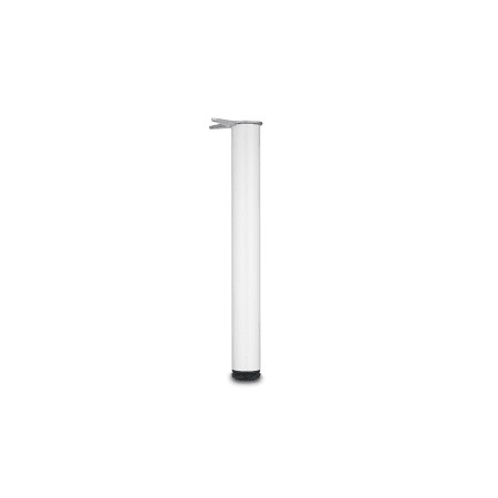 Richelieu 28 Inch Tall Metal Table Leg with 1-3/16 Inch Adjustable Height White