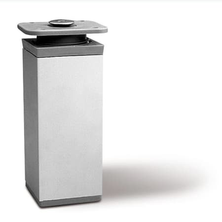 Richelieu 3-15/16" Tall Square Furniture Leg with Adjustable Height Aluminum