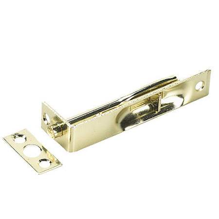 Richelieu 4 Inch Long Flush Bolt with Square Strike Brass