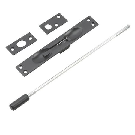 Richelieu 12 Inch Long Flush Bolt for Metal Doors Black