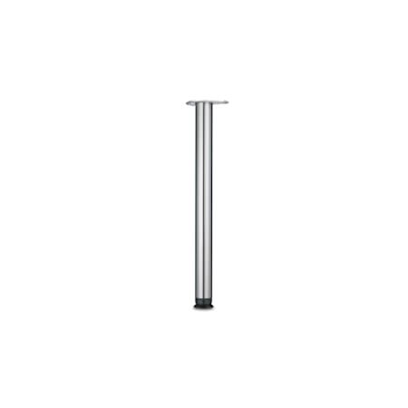 Richelieu 27-1/2 Inch Tall Steel Table Leg with 3-15/16 Inch Adjustable Height (Package of 4) Stainless Steel
