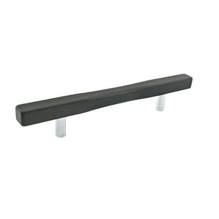 Richelieu 6-5/16 Inch Center to Center Bar Cabinet Pull Black / Brushed Nickel