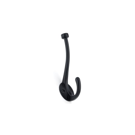 Richelieu 5-3/4 Inch Double Iron Coat Hook Matte Black