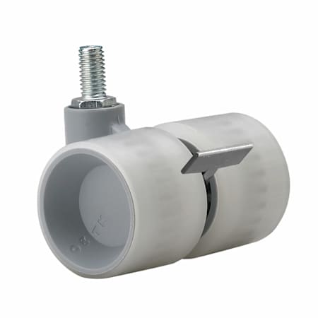 Richelieu Formula 40 Series 1-9/16" Diameter 77 lbs Max Weight Caster with Brake Light Gray