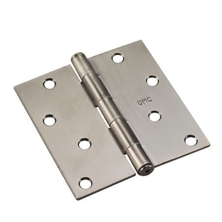 Richelieu 4 Inch x 4 Inch Plain Bearing Square Corner Mortise Door Hinge - Pair Antique Nickel