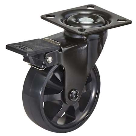 Richelieu 110lb Max Weight Swivel Caster with Brake Black