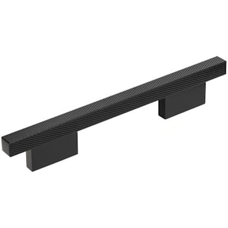 Richelieu Sophia Square 6-5/16 Inch Center to Center Textured Bar Cabinet Pull Black