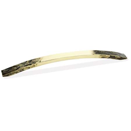 Richelieu 12-5/8 Inch Center to Center Arch Cabinet Pull Industrial Brass