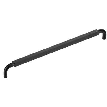 Richelieu Sophia Square 12-5/8 Inch Center to Center Fluted Handle Cabinet Pull Black